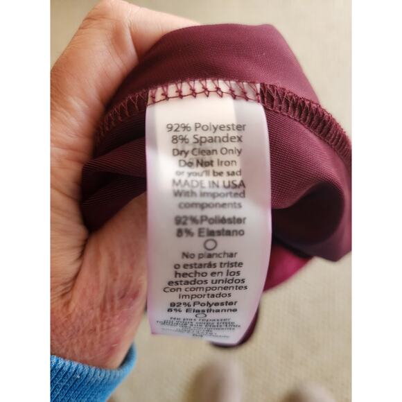 Lularoe NWT ‎ Elegant Velvet Sarah Cardigan Burgundy - Picture 6 of 6